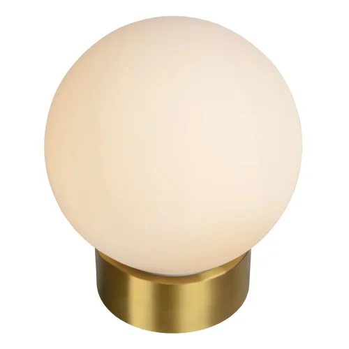 Настольная лампа Jorit 45563/20/61 Lucide белая 1 лампа, основание матовое золото латунь металл в стиле современный  фото 3