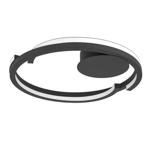 Светильник потолочный LED Mezzomonte 901821 Eglo чёрный на 1 лампу, основание чёрное в стиле современный хай-тек Светильник потолочный LED Mezzomonte 901821 Eglo чёрный на 1 лампу, основание чёрное в стиле современный хай-тек