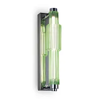 Бра LED Verticale MOD308WL-L9GN3K Maytoni зелёный 1 лампа, основание хром в стиле модерн 