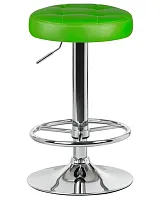Табурет барный 5008-LM BRUNO,  цвет сиденья зеленый, цвет основания хром Dobrin, зелёный/экокожа, ножки/металл/хром, размеры - 610*830***360*360