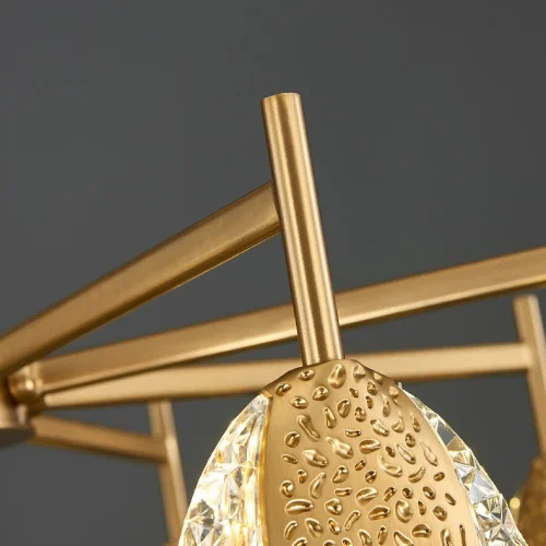 Люстра потолочная CERES B 219409-23 ImperiumLoft прозрачная на 6 ламп, основание латунь в стиле современный фото 6 Люстра потолочная CERES B 219409-23 ImperiumLoft прозрачная на 6 ламп, основание латунь в стиле современный фото 6