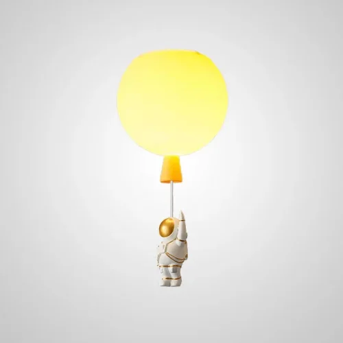 Светильник потолочный MERCURY A D25 Yellow 208654-23 ImperiumLoft жёлтый на 1 лампу, основание белое в стиле современный 
