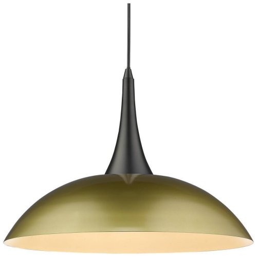 Светильник подвесной Pina WE271.01.406 Wertmark матовый золото 1 лампа, основание чёрное в стиле лофт модерн  фото 2