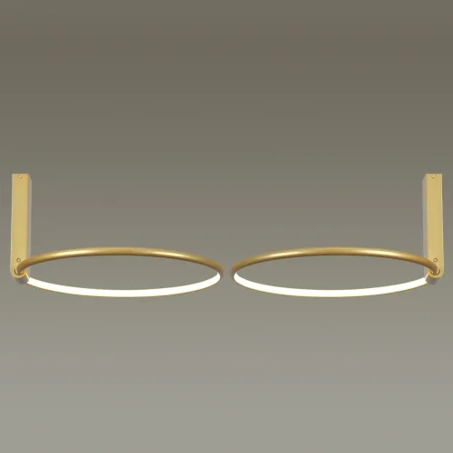 Светильник потолочный LED Annel 4319/32CL Odeon Light золотой 1 лампа, основание золотое в стиле хай-тек минимализм кольца фото 4