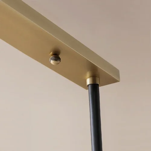 Светильник подвесной ERA LONG 140660-26 ImperiumLoft белый на 10 ламп, основание латунь в стиле современный фото 9