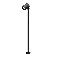 Парковый светильник LED Spira O497FL-L12B3K Maytoni уличный IP65 чёрный на 1 лампу, плафон чёрный в стиле современный хай-тек LED