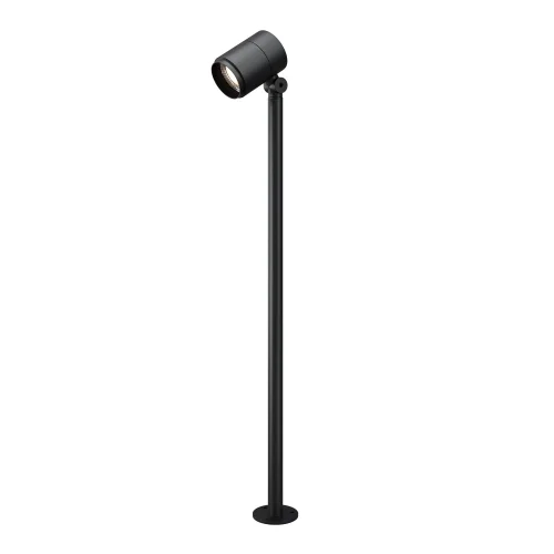 Парковый светильник LED Spira O497FL-L12B3K Maytoni уличный IP65 чёрный на 1 лампу, плафон чёрный в стиле современный хай-тек LED