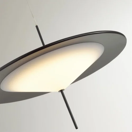 Светильник подвесной LED Steka 5012/16L Odeon Light белый чёрный на 1 лампу, основание чёрное в стиле минимализм фото 6
