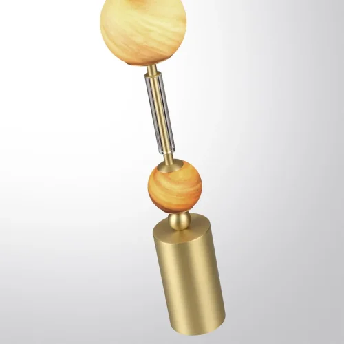 Настольная Лампа светодиодная Callisto 5457/4TL Odeon Light коричневая на 1 лампу, основание золотое металл в стиле арт-деко современный шар фото 6 Настольная Лампа светодиодная Callisto 5457/4TL Odeon Light коричневая на 1 лампу, основание золотое металл в стиле арт-деко современный шар фото 6