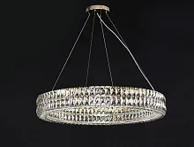 Люстра подвесная 10124+14/S gold Newport прозрачная на 14 ламп, основание золотое в стиле модерн 