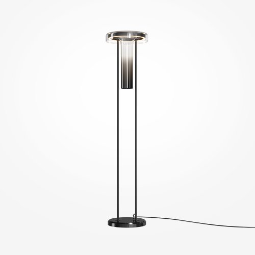 Торшер LED Ikebana MOD463FL-L24B3K Maytoni дымчатый на 1 лампу, основание чёрное в стиле современный фото 3