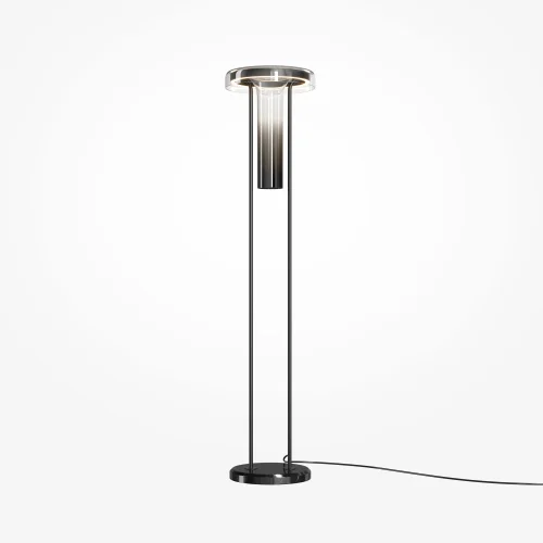 Торшер LED Ikebana MOD463FL-L24B3K Maytoni дымчатый на 1 лампу, основание чёрное в стиле современный фото 3