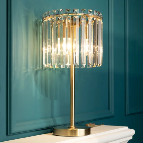 Настольная лампа интерьерная Джейн CL306833 Citilux прозрачная 3 лампы, основание бронзовое металл в стиле классический  фото 4
