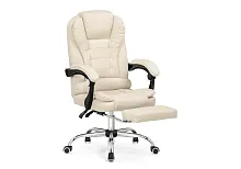 Компьютерное кресло Orvil cream 15570 Woodville, кремовый/экокожа, ножки/металл/хром, размеры - *1220***610*