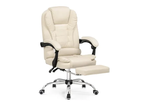 Компьютерное кресло Orvil cream 15570 Woodville, кремовый/экокожа, ножки/металл/хром, размеры - *1220***610*