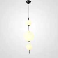 Светильник подвесной LED White 85415-22 ImperiumLoft белый 3 лампы, основание чёрное в стиле современный 