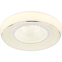 Светильник потолочный LED с пультом Mickey 483110-18 Globo белый 1 лампа, основание белое в стиле современный с пультом