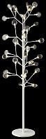 Торшер Fiorita WE241.39.005 Wertmark ветви прозрачный 39 ламп, основание белое в стиле флористика современный
