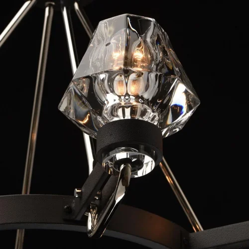 Люстра подвесная Джестер 104012408 MW-Light прозрачная на 8 ламп, основание хром в стиле современный  фото 8