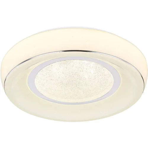 Светильник потолочный LED с пультом Mickey 483110-18 Globo белый 1 лампа, основание белое в стиле современный с пультом