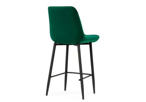 Полубарный стул Седа К зеленый / черный 511172 Woodville, зелёный/велюр, ножки/металл/чёрный, размеры - ****490*570 фото 4
