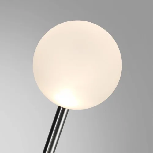 Ландшафтный светильник LED Notte 7123/1GL Odeon Light уличный IP65 хром на 1 лампу, плафон белый в стиле хай-тек LED фото 3