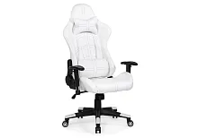 Компьютерное кресло Blanc white / black 15571 Woodville, белый/экокожа, ножки/пластик/чёрный, размеры - *1350***680*660