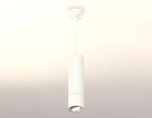 Светильник подвесной Techno spot XP7401040 Ambrella light белый 1 лампа, основание белое в стиле современный хай-тек трубочки фото 2