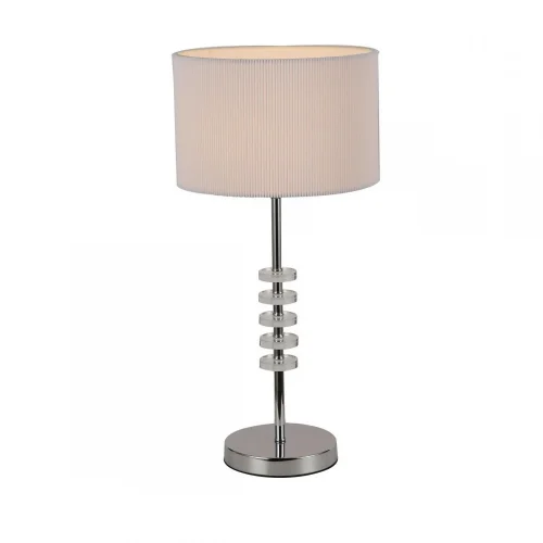 Настольная лампа Tesso 2680-1T Favourite белая 1 лампа, основание хром металл в стиле современный 