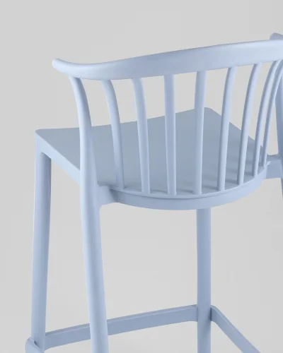 Стул полубарный Campo, пластик голубой УТ000039942 Stool Group, голубой/пластик, ножки/пластик/голубой, размеры - ***** фото 3