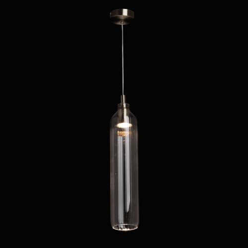 Светильник подвесной Кьянти 720011901 DeMarkt прозрачный 1 лампа, основание никель в стиле современный  фото 2