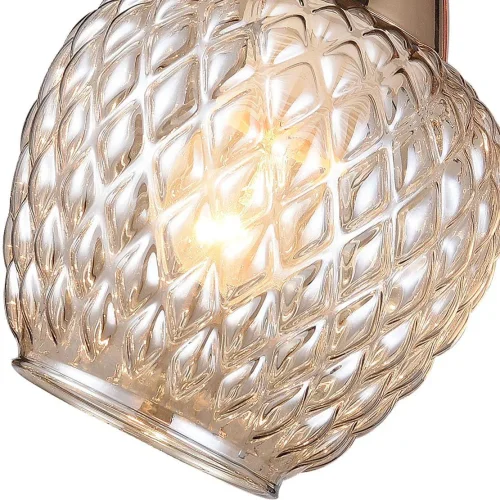 Бра Olimp 2541-1W F-promo янтарный прозрачный на 1 лампа, основание золотое в стиле современный  фото 3