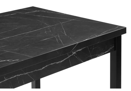 Деревянный стол Центавр 120(160)х70х76 мрамор черный / черный матовый 550560 Woodville столешница мрамор черный из лдсп фото 5