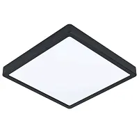 Светильник потолочный LED Fueva-Z 98854 Eglo белый 1 лампа, основание чёрное в стиле современный квадраты