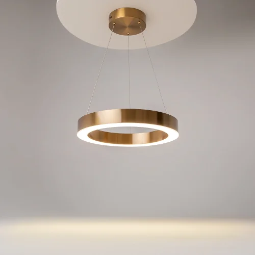 Светильник подвесной LED Saturno MOD415PL-L36BS4K Maytoni латунь на 1 лампу, основание латунь в стиле современный хай-тек кольца фото 5