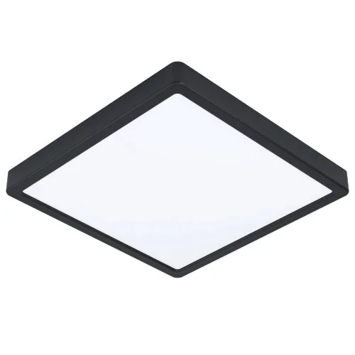 Светильник потолочный LED Fueva-Z 98854 Eglo белый на 1 лампу, основание чёрное в стиле современный квадраты