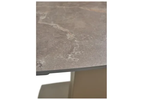 Керамический стол Balde 120 matt latte stone solid ceramic / taupe 593880 Woodville столешница коричневая бежевая из керамика фото 8
