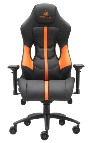 Геймерское кресло Jaguar Экокожа Оранжевый EP Jaguar PU Orange/Black Everprof, оранжевый/экокожа, ножки//, размеры - 1290*1370***720* фото 2