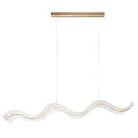Светильник подвесной LED Medusa A2092SP-1GO Arte Lamp прозрачный на 1 лампу, основание золотое в стиле хай-тек современный линейный