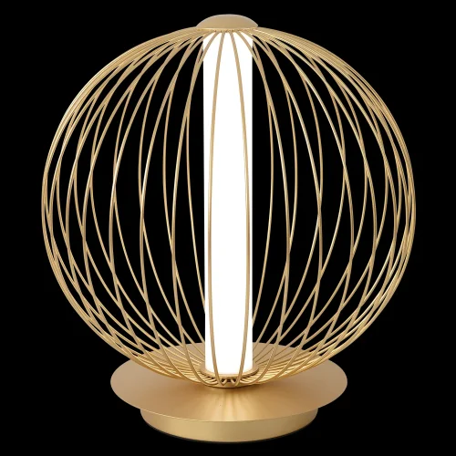 Настольная лампа LED SYNC LG18W LED GOLD Crystal Lux белая на 1 лампу, основание золотое металл в стиле современный фото 6