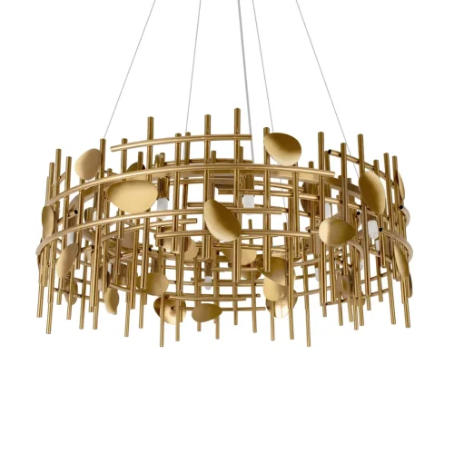 Светильник подвесной Escama 10396/800C LOFT IT золотой на 8 ламп, основание золотое в стиле современный фото 3