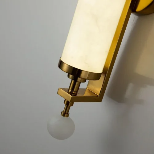 Бра LED Plunger 3011-2W Favourite белый на 1 лампа, основание латунь в стиле классический  фото 4