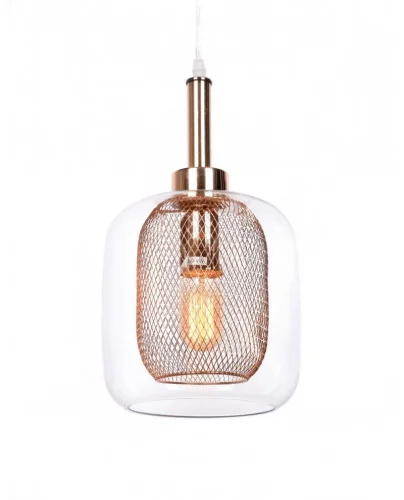 Светильник подвесной Бесса (Bessa) LDP 11337 GD Lumina Deco прозрачный золотой на 1 лампу, основание золотое в стиле современный лофт Светильник подвесной Бесса (Bessa) LDP 11337 GD Lumina Deco прозрачный золотой на 1 лампу, основание золотое в стиле современный лофт