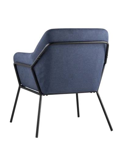Кресло Шелфорд, синий УТ000001793 Stool Group, синий/ткань, ножки/металл/чёрный, размеры - ****660*680мм фото 4