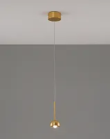 Светильник подвесной LED Fiona V10894-PL Moderli золотой 1 лампа, основание золотое в стиле модерн 