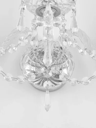 Бра 104B/3/165 Ni Bohemia Ivele Crystal без плафона на 3 лампы, основание прозрачное никель в стиле классический drops фото 2