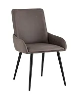 Стул Мюнхен искуственная замша коричневый УТ000035938 Stool Group, коричневый/искусственная замша, ножки/металл/чёрный, размеры - ****530*580