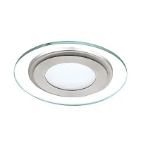 Светильник точечный LED PINEDA 1 95932 Eglo прозрачный серый 1 лампа, основание серое белое никель в стиле современный 
