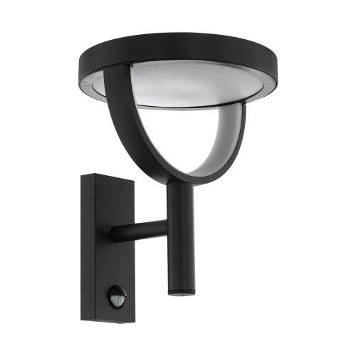 Настенный светильник LED Francari 98233 Eglo уличный IP44 чёрный 1 лампа, плафон белый в стиле модерн LED