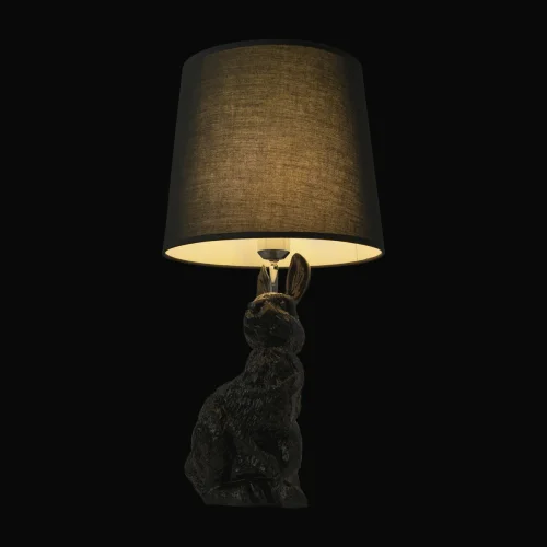 Настольная лампа Раббит (Rabbit) 10190 Black LOFT IT чёрная на 1 лампу, основание чёрное смола в стиле современный животные фото 6 Настольная лампа Раббит (Rabbit) 10190 Black LOFT IT чёрная на 1 лампу, основание чёрное смола в стиле современный животные фото 6